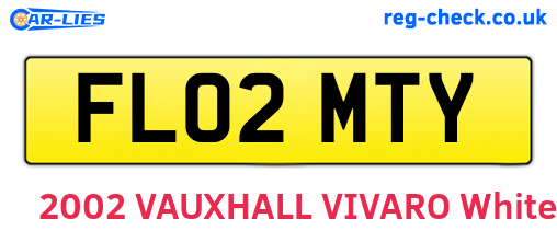 FL02MTY are the vehicle registration plates.