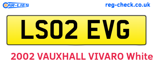 LS02EVG are the vehicle registration plates.