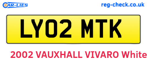 LY02MTK are the vehicle registration plates.