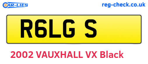 R6LGS are the vehicle registration plates.