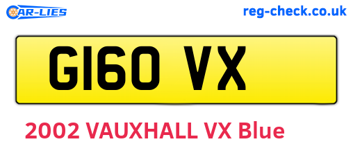 G16OVX are the vehicle registration plates.