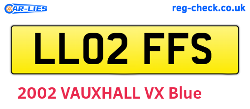 LL02FFS are the vehicle registration plates.