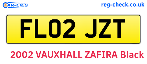 FL02JZT are the vehicle registration plates.