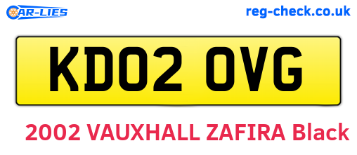 KD02OVG are the vehicle registration plates.