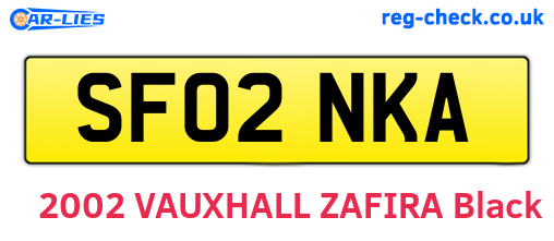 SF02NKA are the vehicle registration plates.