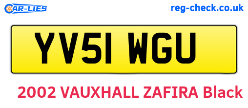 YV51WGU are the vehicle registration plates.