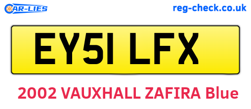 EY51LFX are the vehicle registration plates.