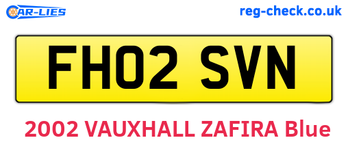 FH02SVN are the vehicle registration plates.