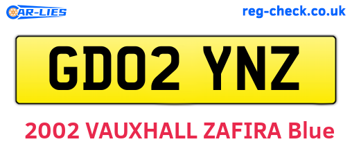GD02YNZ are the vehicle registration plates.