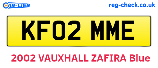 KF02MME are the vehicle registration plates.