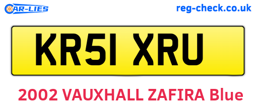 KR51XRU are the vehicle registration plates.