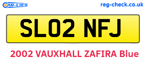 SL02NFJ are the vehicle registration plates.