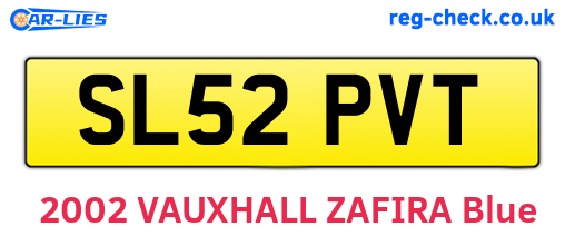 SL52PVT are the vehicle registration plates.
