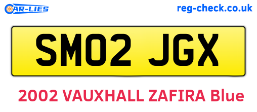 SM02JGX are the vehicle registration plates.