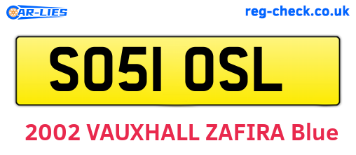SO51OSL are the vehicle registration plates.