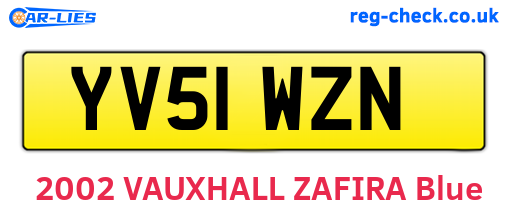 YV51WZN are the vehicle registration plates.