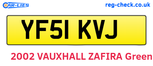 YF51KVJ are the vehicle registration plates.