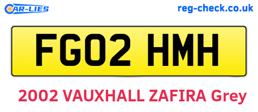 FG02HMH are the vehicle registration plates.