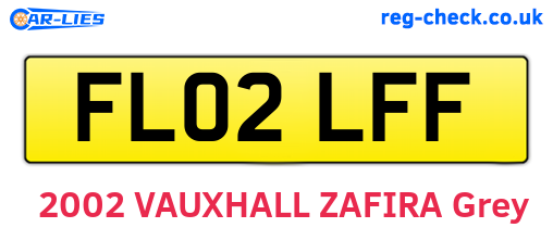 FL02LFF are the vehicle registration plates.