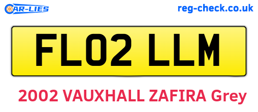 FL02LLM are the vehicle registration plates.