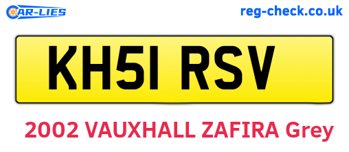 KH51RSV are the vehicle registration plates.