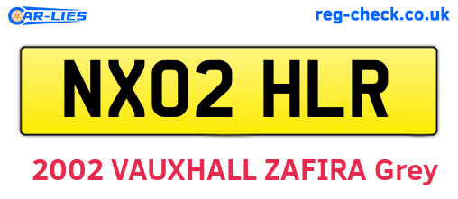 NX02HLR are the vehicle registration plates.