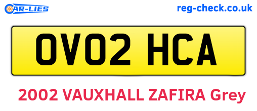 OV02HCA are the vehicle registration plates.