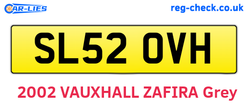 SL52OVH are the vehicle registration plates.