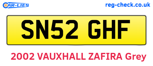 SN52GHF are the vehicle registration plates.
