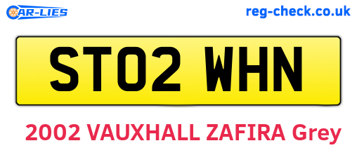 ST02WHN are the vehicle registration plates.