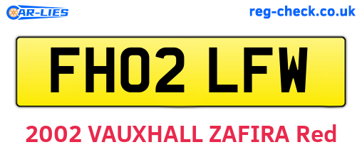 FH02LFW are the vehicle registration plates.