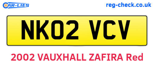 NK02VCV are the vehicle registration plates.
