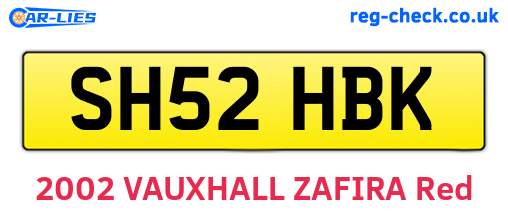 SH52HBK are the vehicle registration plates.