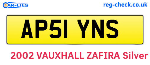 AP51YNS are the vehicle registration plates.