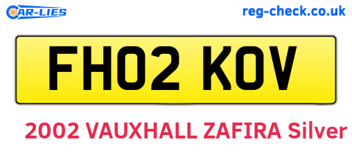 FH02KOV are the vehicle registration plates.