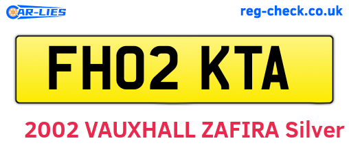 FH02KTA are the vehicle registration plates.