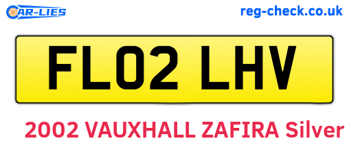 FL02LHV are the vehicle registration plates.