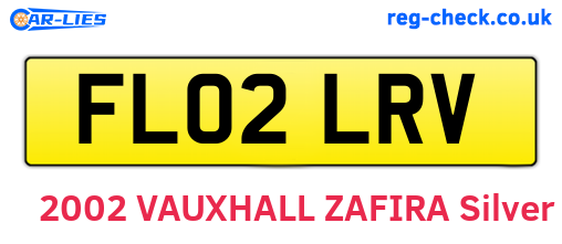 FL02LRV are the vehicle registration plates.