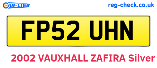 FP52UHN are the vehicle registration plates.