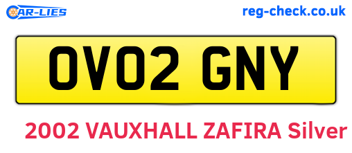OV02GNY are the vehicle registration plates.
