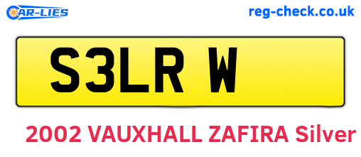 S3LRW are the vehicle registration plates.