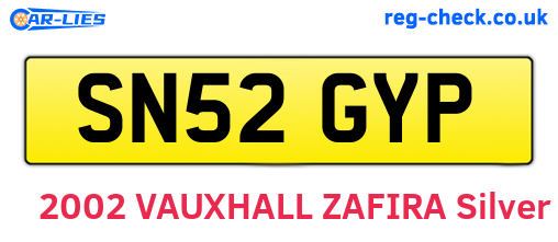 SN52GYP are the vehicle registration plates.