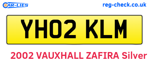 YH02KLM are the vehicle registration plates.