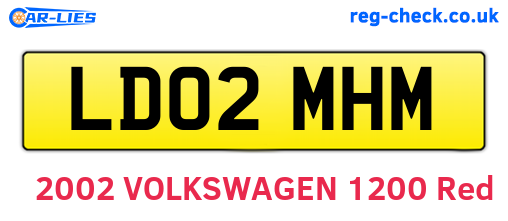 LD02MHM are the vehicle registration plates.