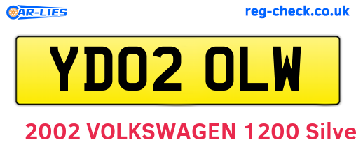 YD02OLW are the vehicle registration plates.