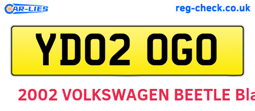 YD02OGO are the vehicle registration plates.
