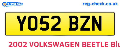 YO52BZN are the vehicle registration plates.