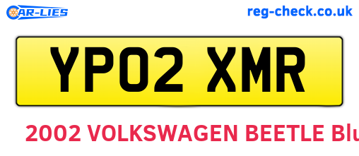 YP02XMR are the vehicle registration plates.