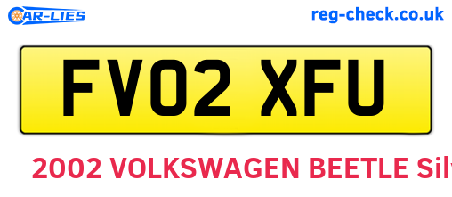 FV02XFU are the vehicle registration plates.