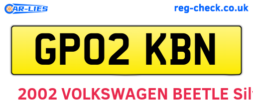 GP02KBN are the vehicle registration plates.